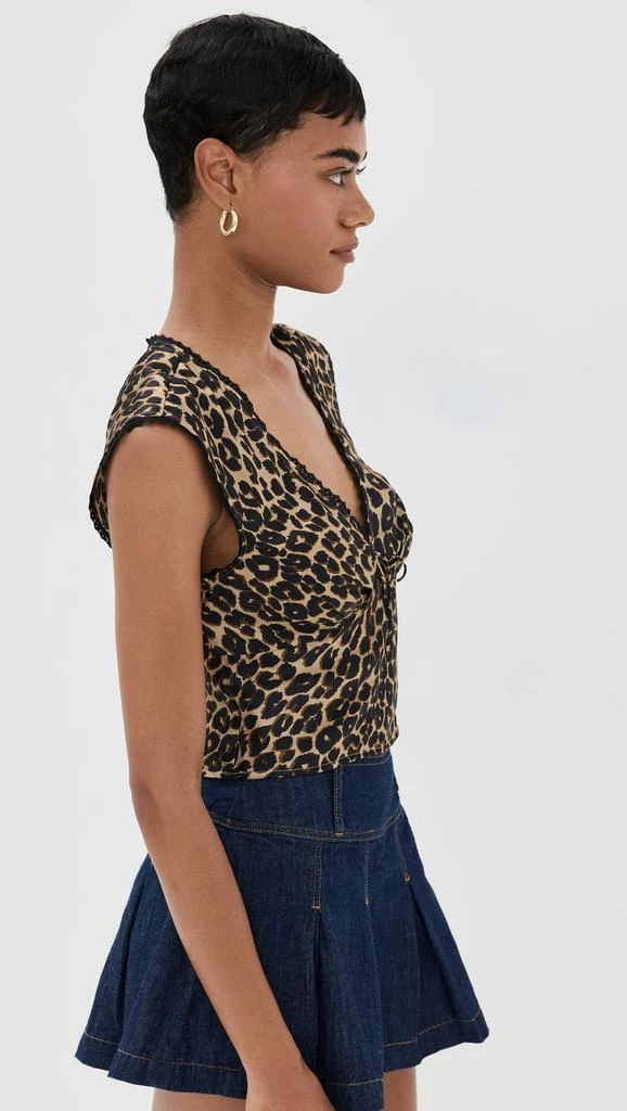 Reformation Cherry Silk Top 3