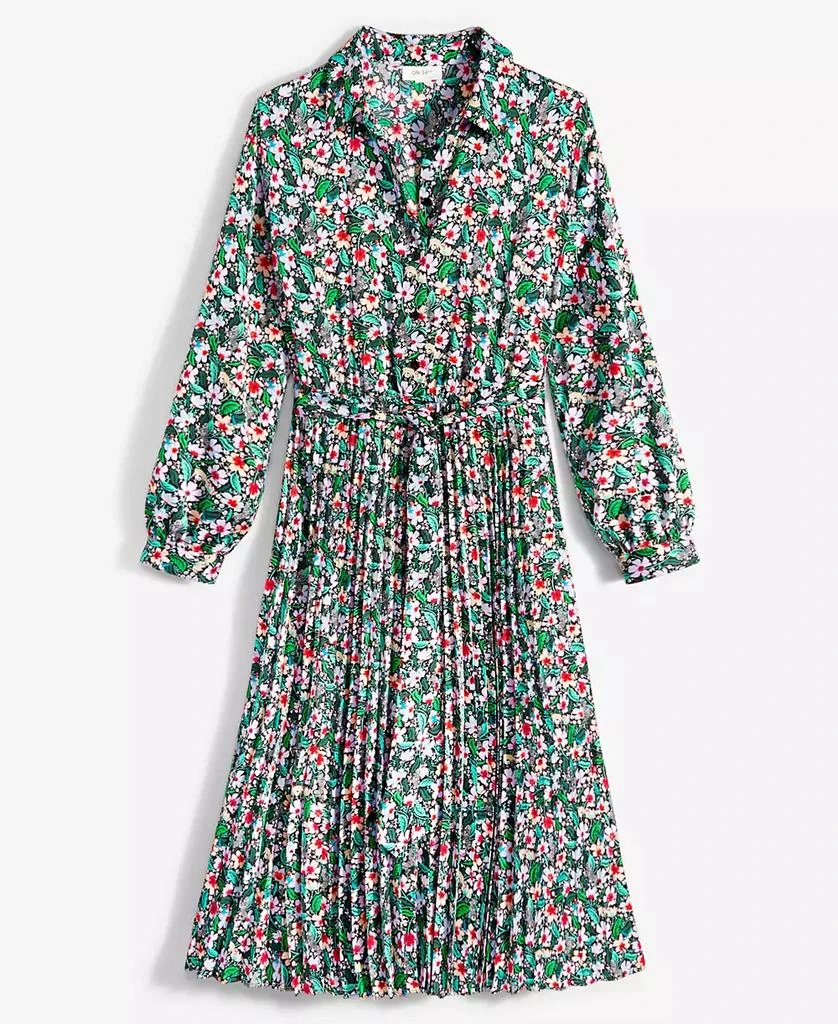 On 34th Women's Long-Sleeve Pleated Shirtdress, Created for Macy's 5