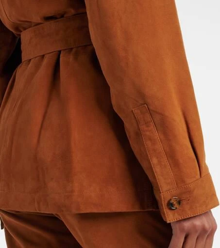 BLAZÉ MILANO Viva Sahariana belted suede jacket 6