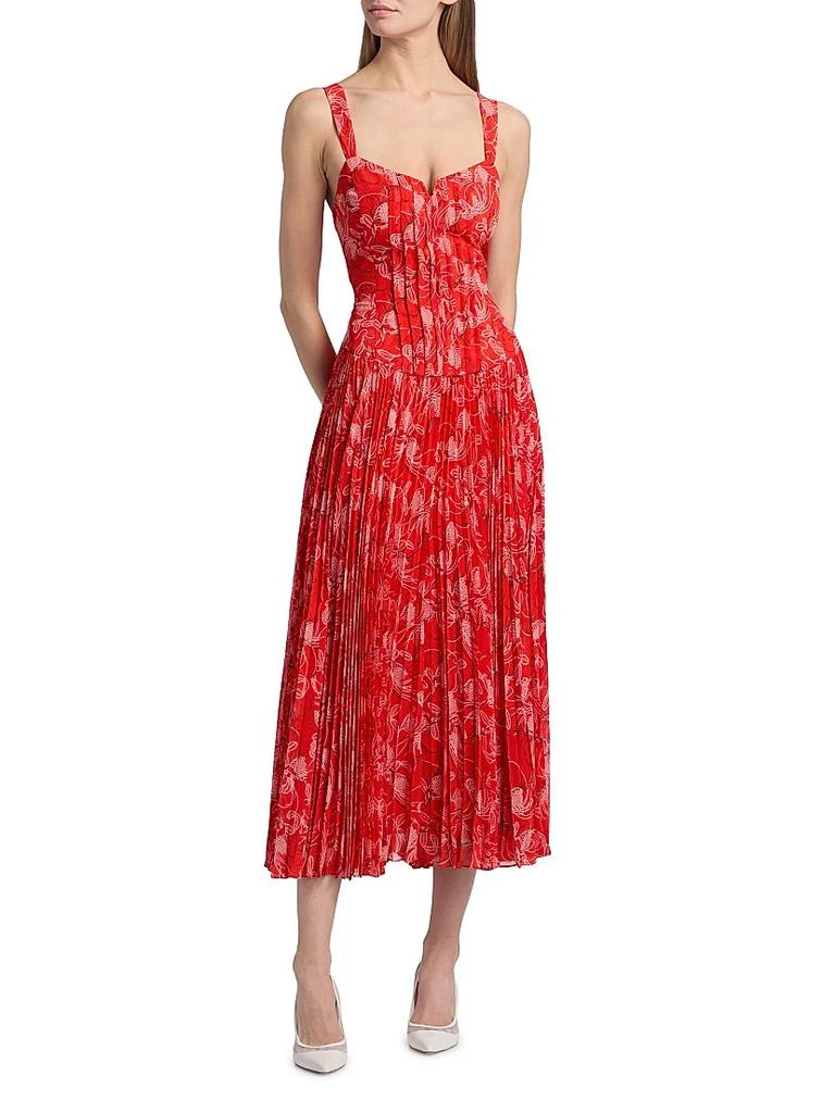 Cinq à Sept Pascual Botanical Floral Midi-Dress 3