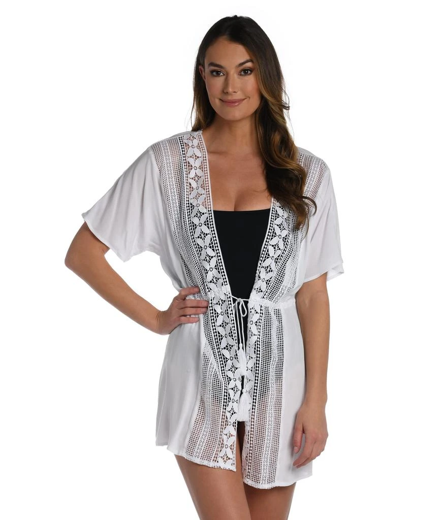 La Blanca Coastal Covers Open Front Kimono 1