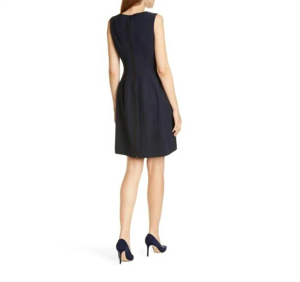 ADAM LIPPES Adam Lippes - Bonded Neoprene Above Knee A Line Dress 3