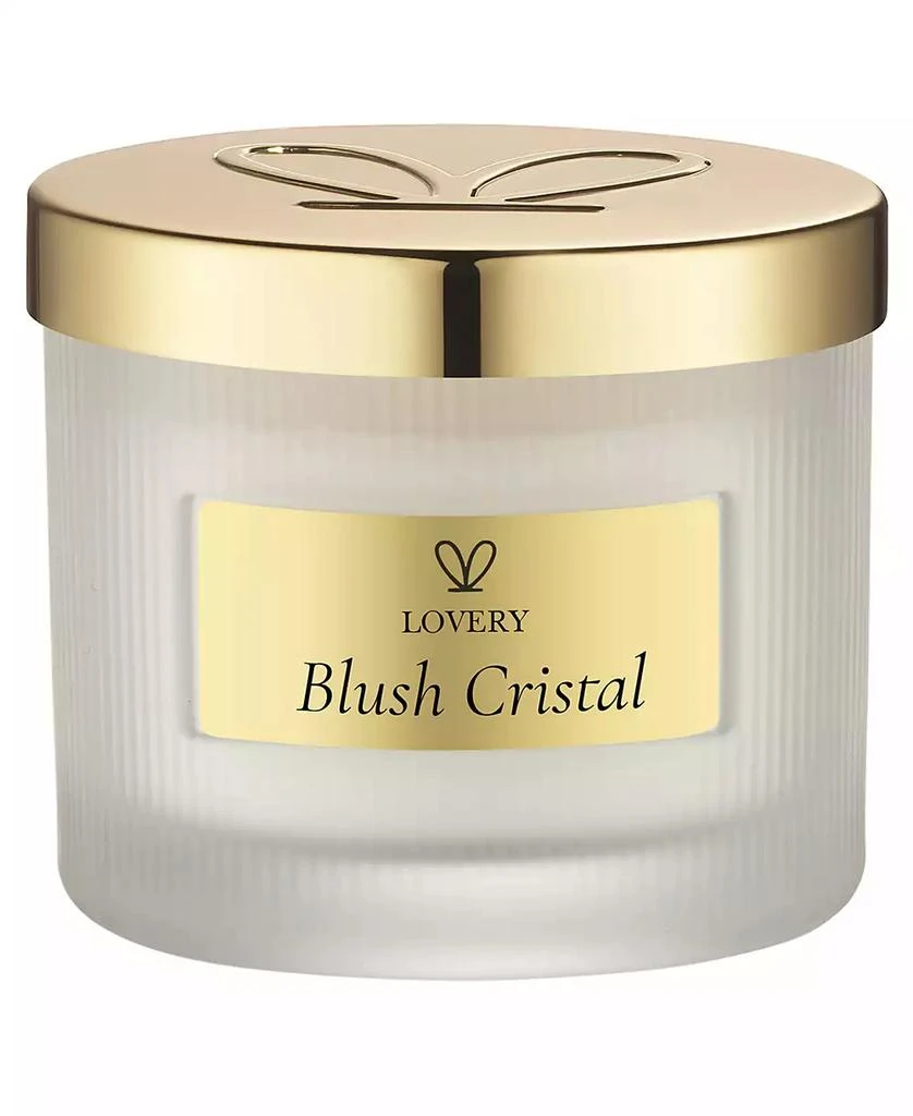 Lovery Blush Cristal Soy Candle, 11 oz.