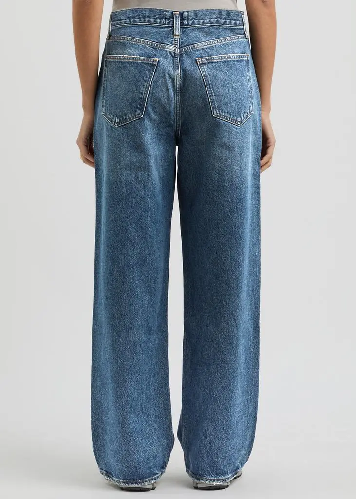 AGOLDE Low Slung Baggy distressed wide-leg jeans 3