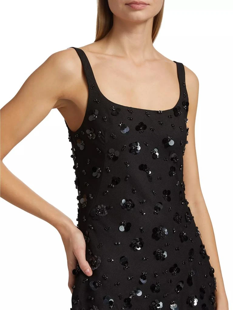 SIMKHAI Ziva Embellished Fit & Flare Minidress 6