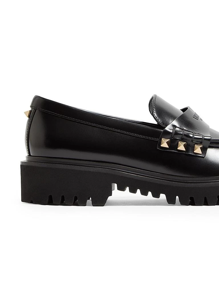 Valentino Rockstud Calfskin Loafers 5