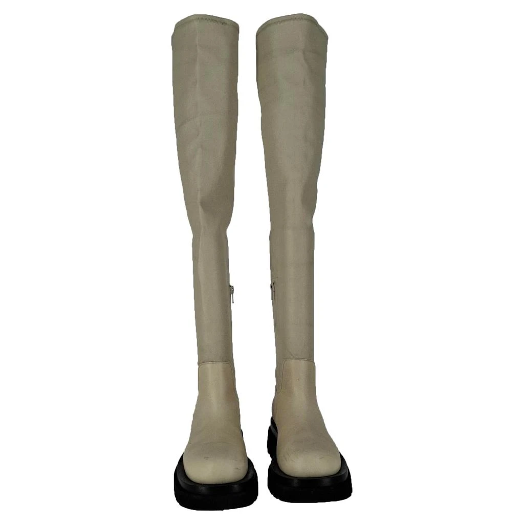 Bottega Veneta The Lug Over-The-Knee Boots in Ivory Leather 4