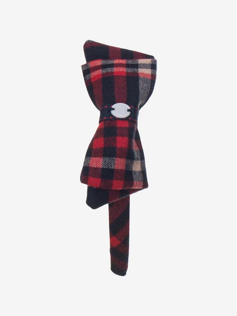 Patachou Patachou Girls Tartan Bow Headband in Red 3