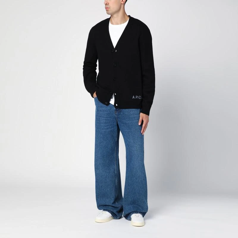 A.P.C. Black wool cardigan 2