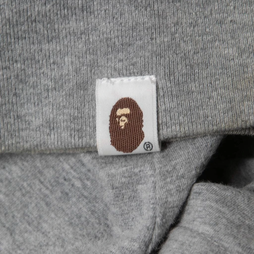A Bathing Ape A Bathing Ape Grey Shark Print Cotton Crew Neck Long Sleeve T-Shirt L 4