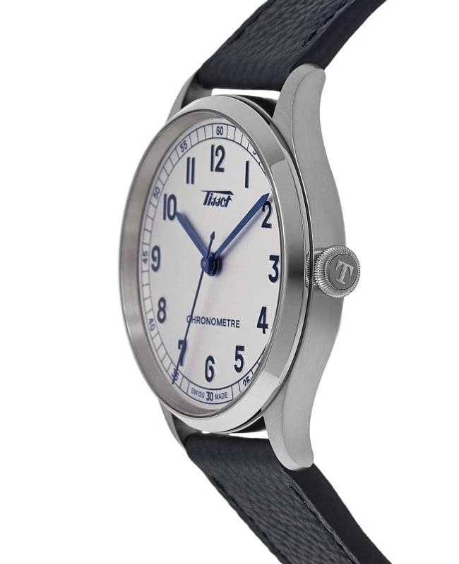 Tissot Tissot Heritage 1938 Automatic COSC Silver Dial Leather Strap Men's Watch T142.464.16.032.00 3