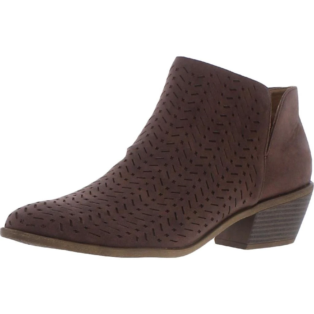 LifeStride Payton Womens Faux Leather Ankle Chelsea Boots 7