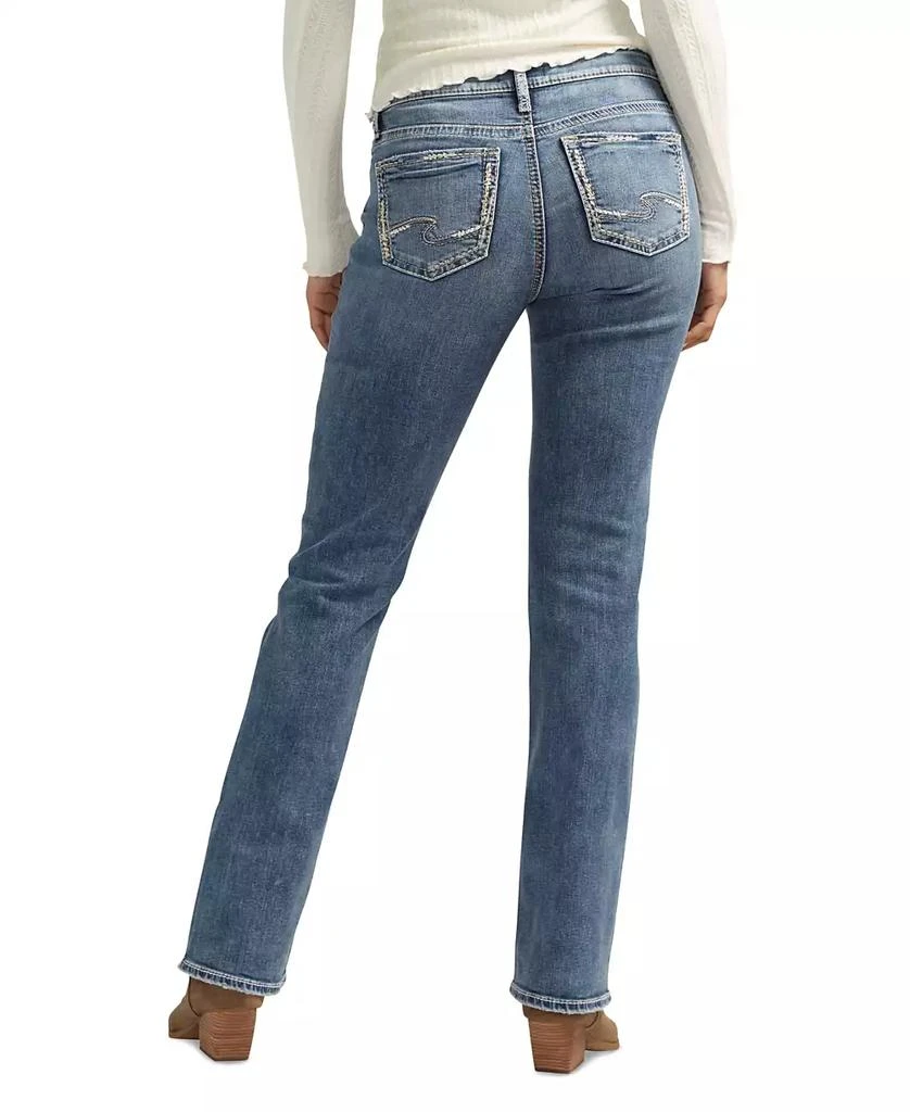 Silver Jeans Co. Women's Elyse Mid-Rise Comfort Fit Slim Bootcut Jeans 2
