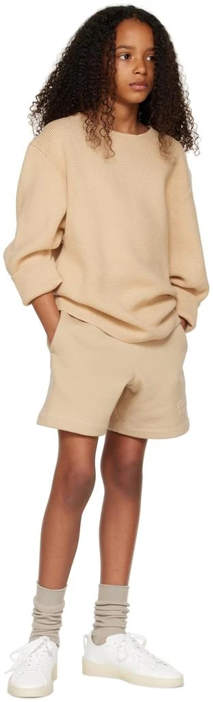 Essentials Kids Beige Crewneck Sweater 4