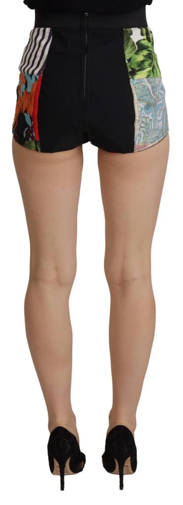 Dolce & Gabbana Dolce & Gabbana Multicolor Patchwork Jacquard Nylon Shorts 3