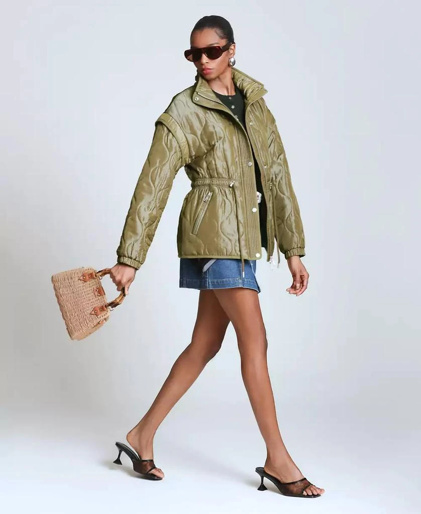 Avec Les Filles Women
s Quilted Anorak Jacket 4