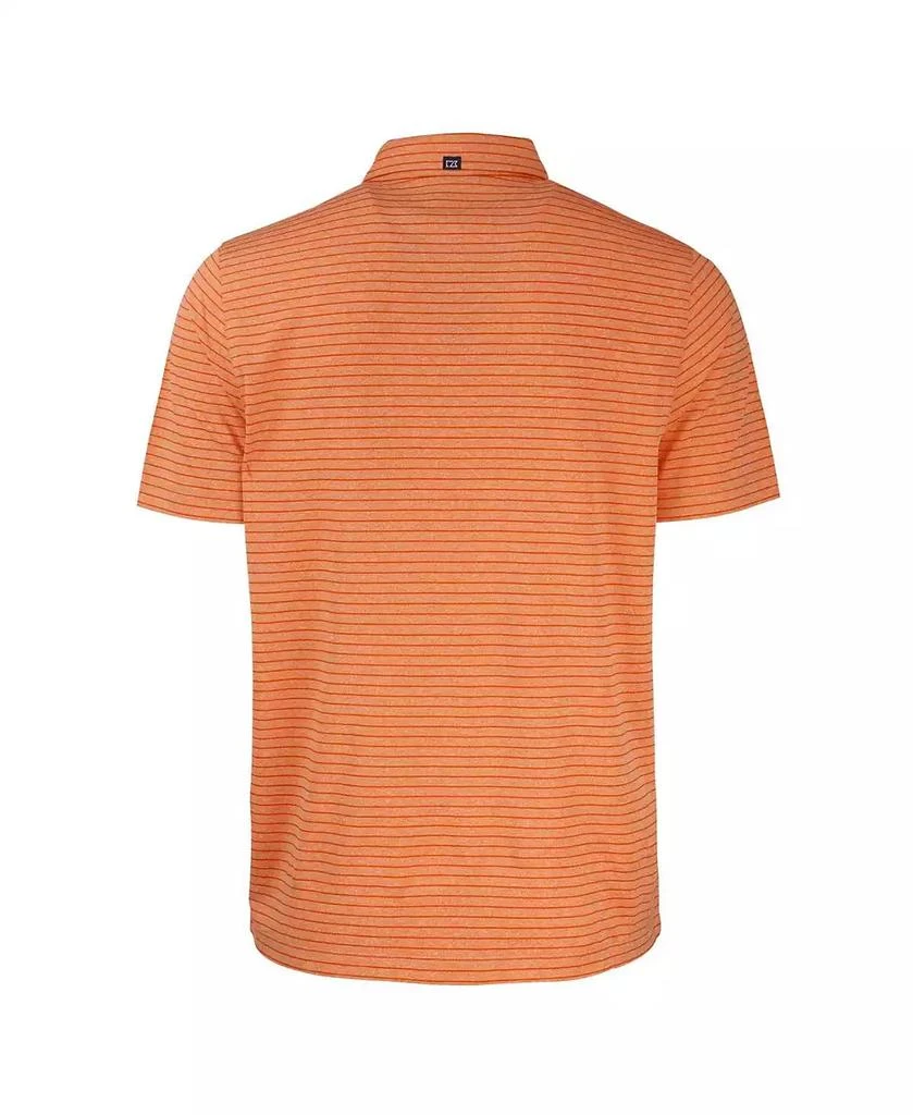 Cutter & Buck Men's Heather Orange Syracuse Orange Forge Eco Heathered Stripe Stretch Polo 3