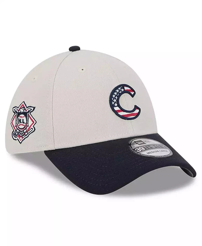 New Era Men's Black Chicago Cubs 2024 Fourth of July 39THIRTY Flex Hat 1