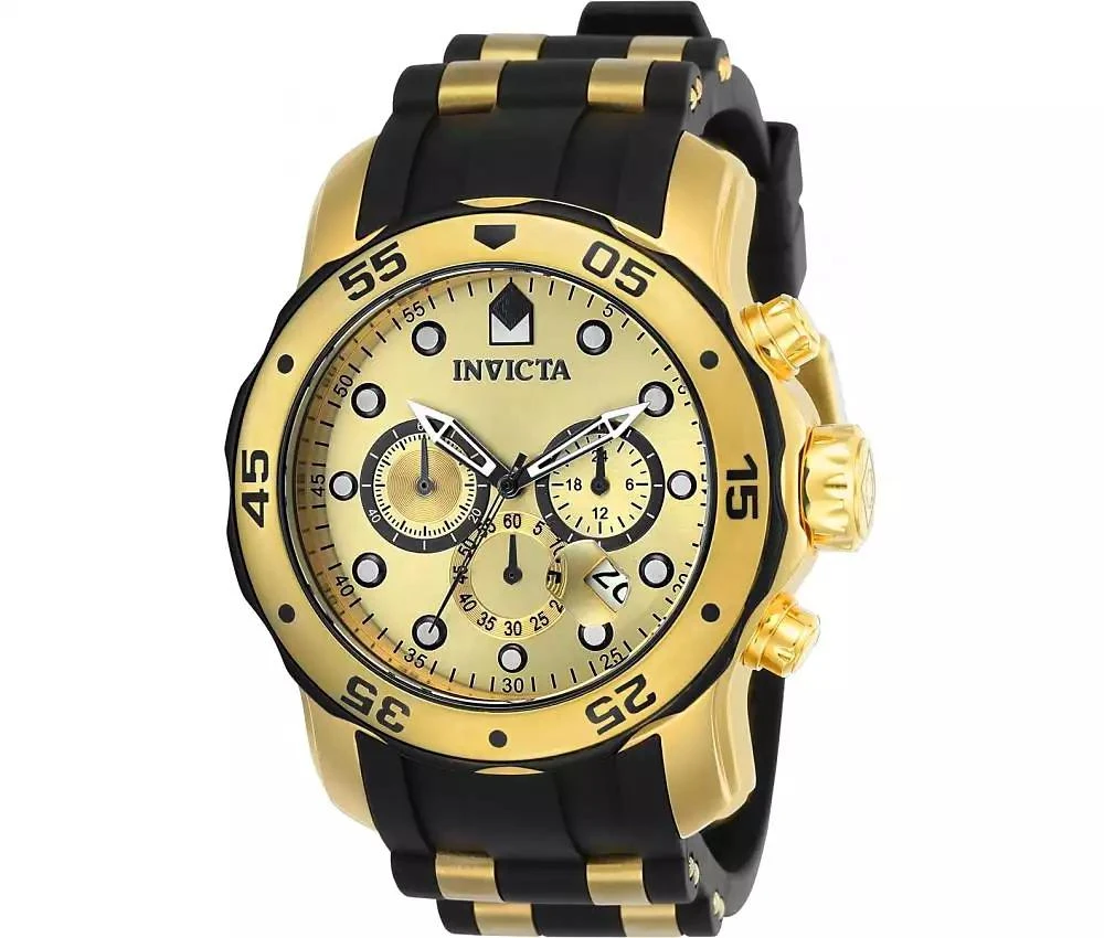 Invicta Men's 17885 Pro Diver Quartz Multifunction Gold Dial Watch 2