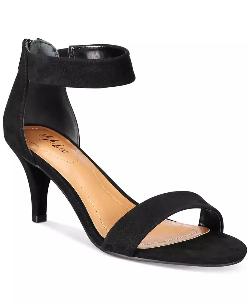Style & Co Women's Paycee Two-Piece Mid-Heel Dress Sandals, Created for Macy's 1