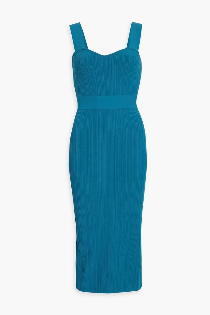 Herve Leger Pointelle-knit midi dress 1
