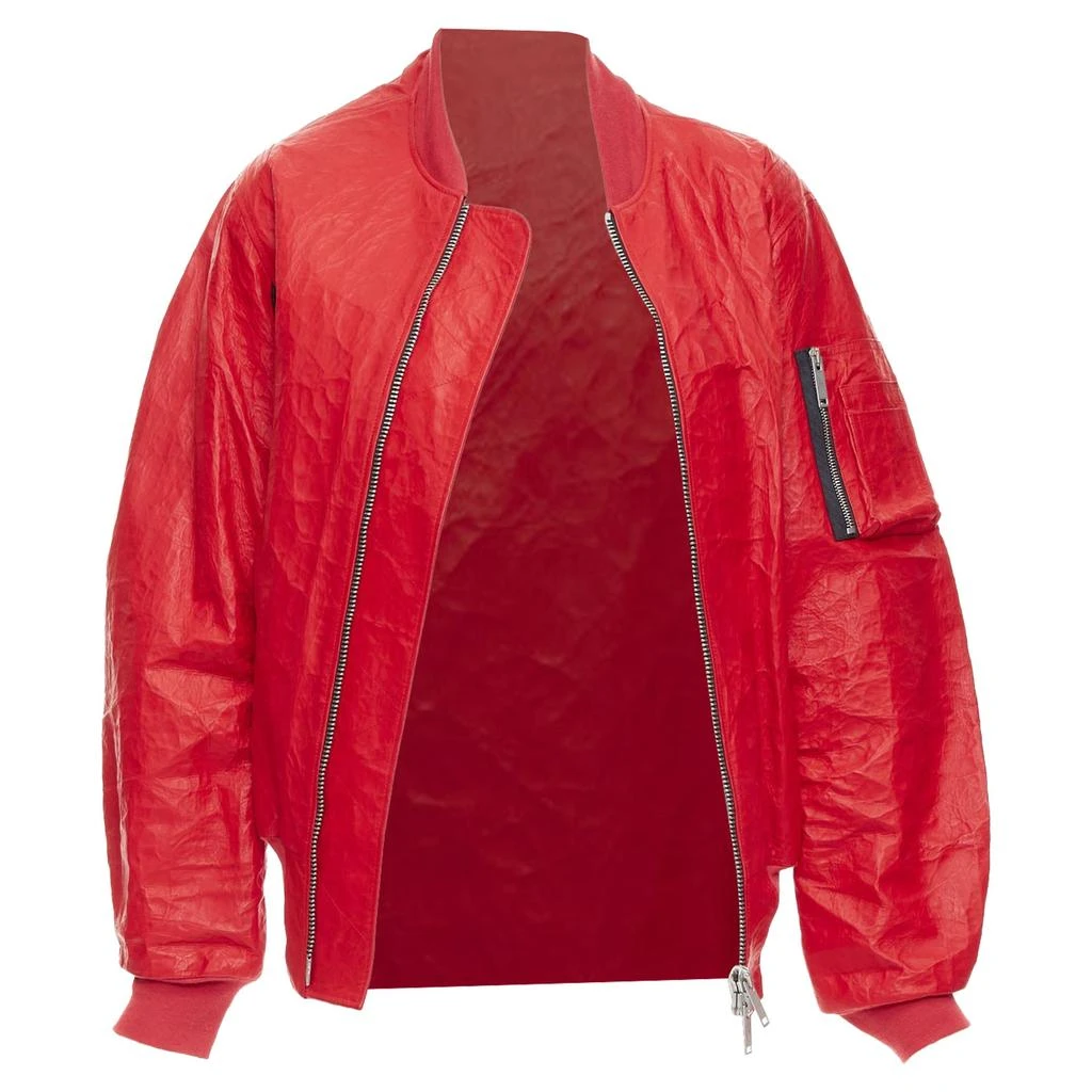 Unravel Project Unravelproject leather tyvek nylon lined bomber jacket 3