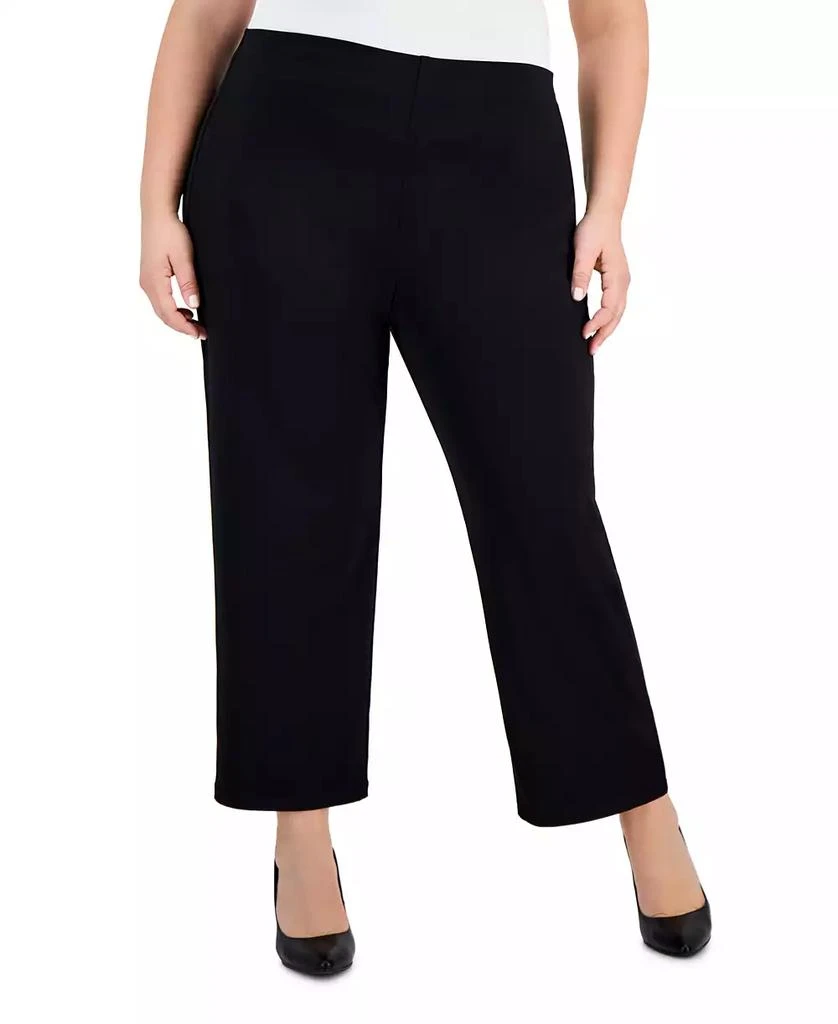 JM Collection Plus and Petite Plus Size Wide-Leg Pull-On Pants, Exclusively at Macy's 1