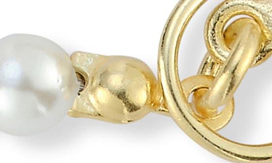 Sphera Milano Cultured Freshwater Pearl Paperclip Link Bracelet