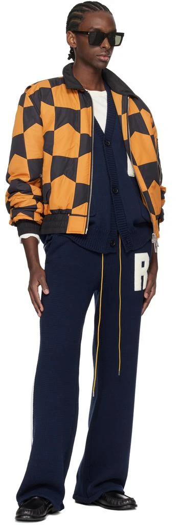 Rhude Navy Lightning Cardigan 4