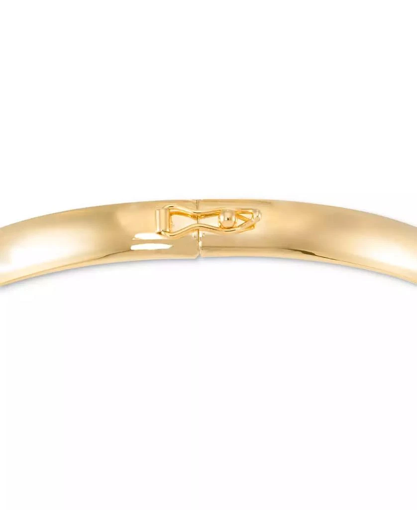 Macy
s High Polished Round Flexible Bangle Bracelet in 10k Gold 5