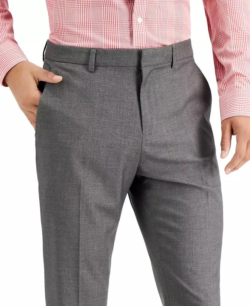 Perry Ellis Men's Slim-Fit Non-Iron Performance Stretch Heathered Dress Pants 4