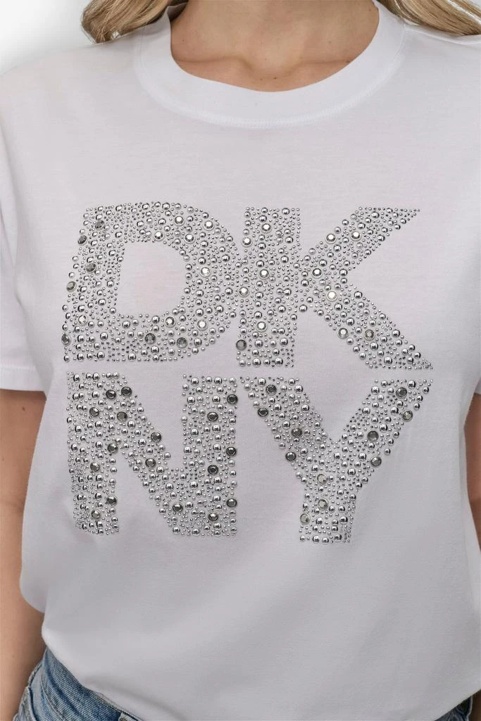 DKNY EMBELLISHED LOGO TEE 5