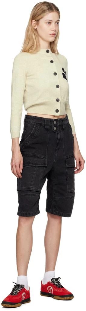 Isabel Marant Black Hortens Denim Shorts 4