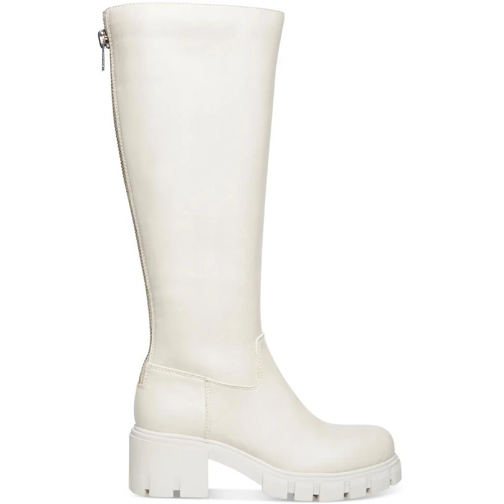 Madden Girl Tanggo Womens Faux Leather Lug Sole Knee-High Boots 2