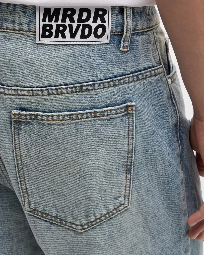 WHO DECIDES WAR Men's Relaxed Gnarly Denim Jeans 6