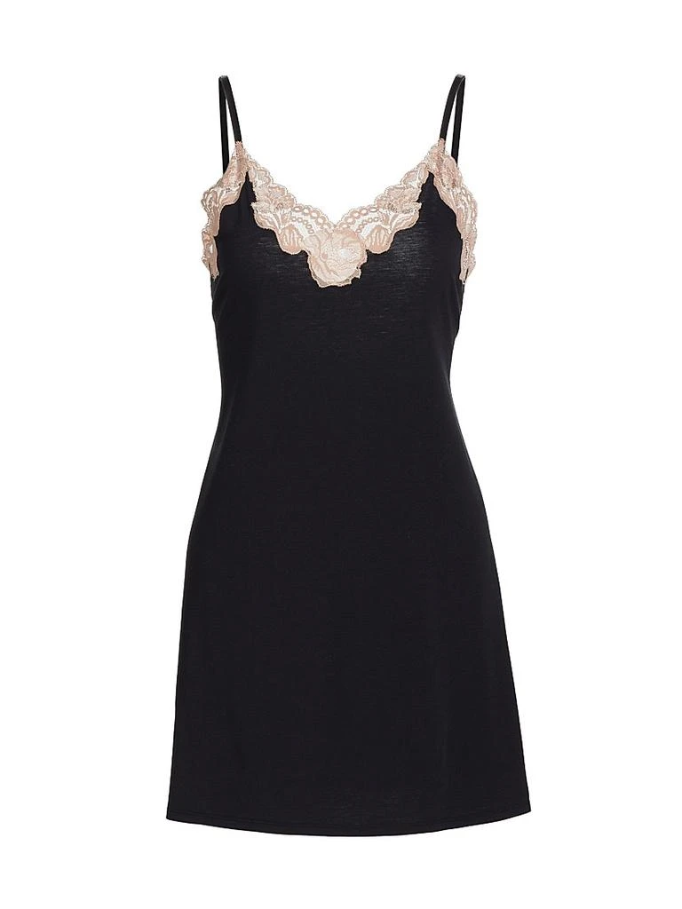 Josie Imagine Lace Jersey Slip Minidress 1