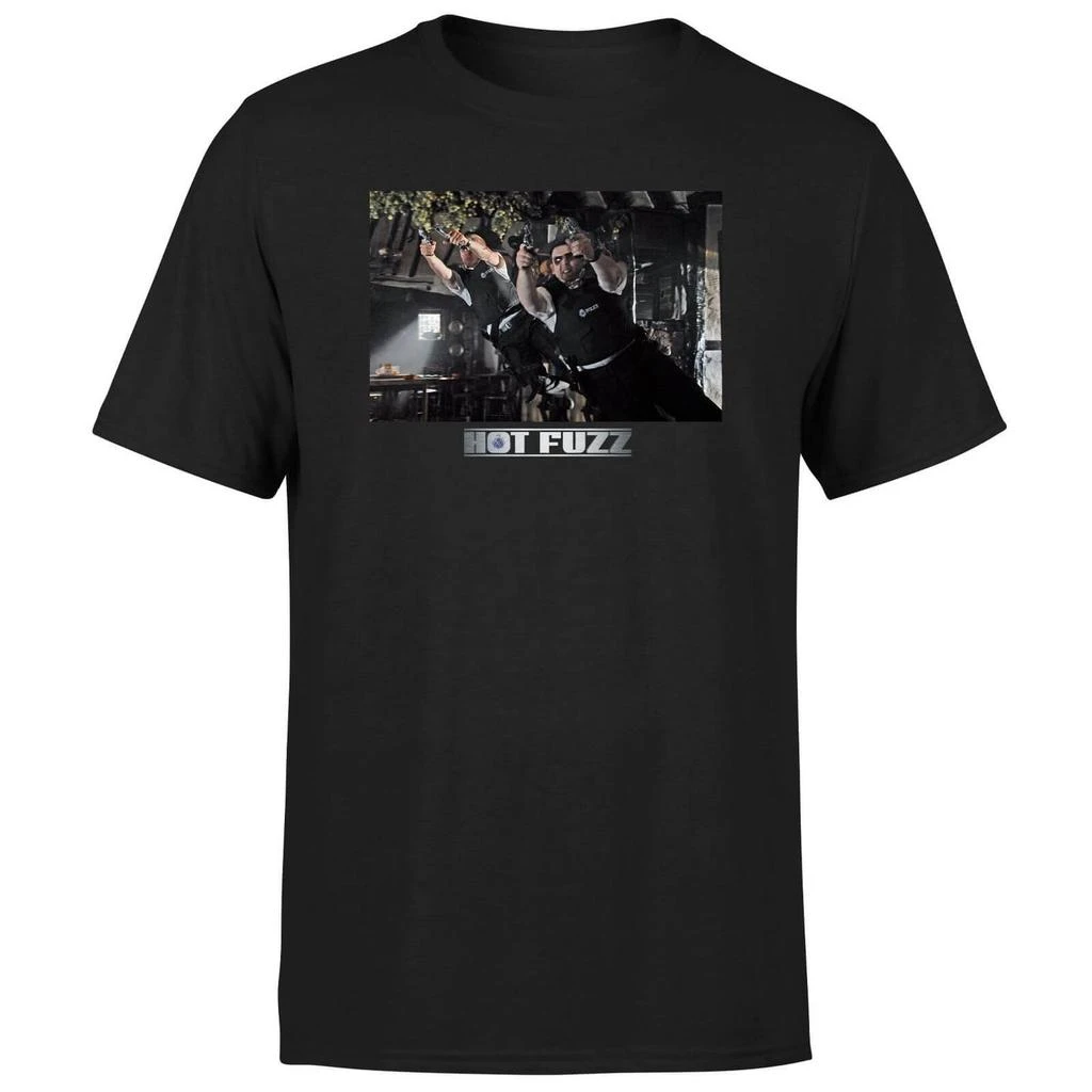 undefined Hot Fuzz Pub Scene Unisex T-Shirt - Black 1