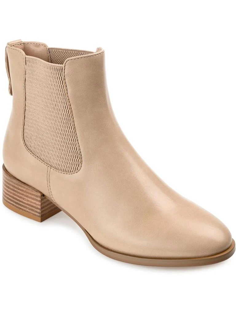Journee Collection Chayse Womens Faux Leather Pull On Chelsea Boots 5