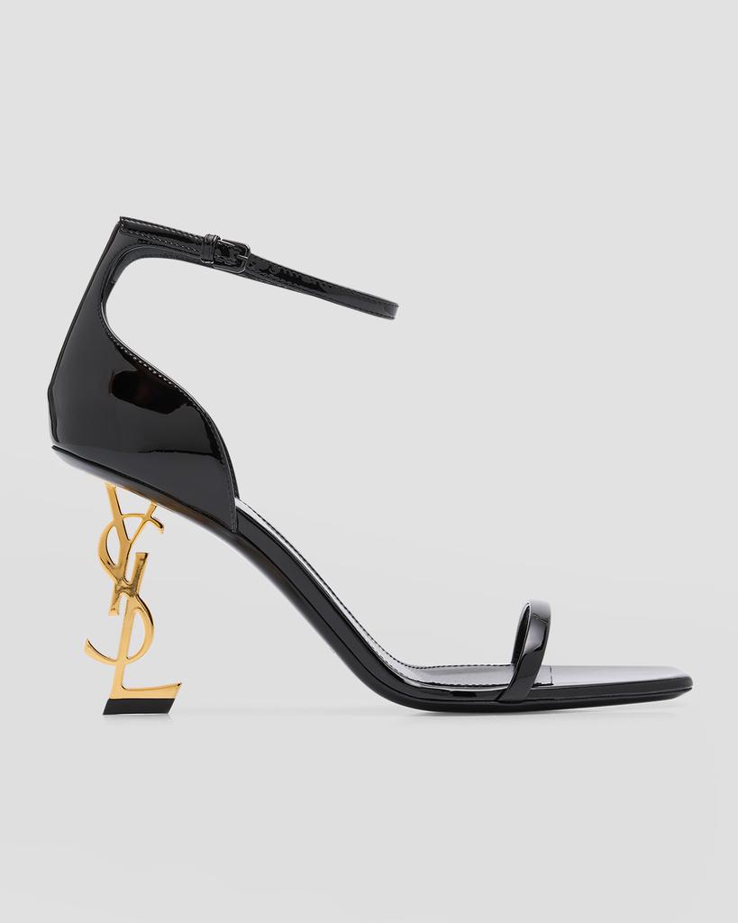 【Saint Laurent】TRIBUTE CO 75 V VER SOF SUOL S◆457755B8I00 TRIBUTE platform sandals in patent leather | Saint Laurent