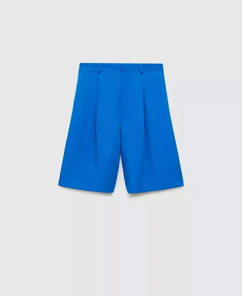 Mango Women's Lyocell Pleated Bermuda Shorts 2