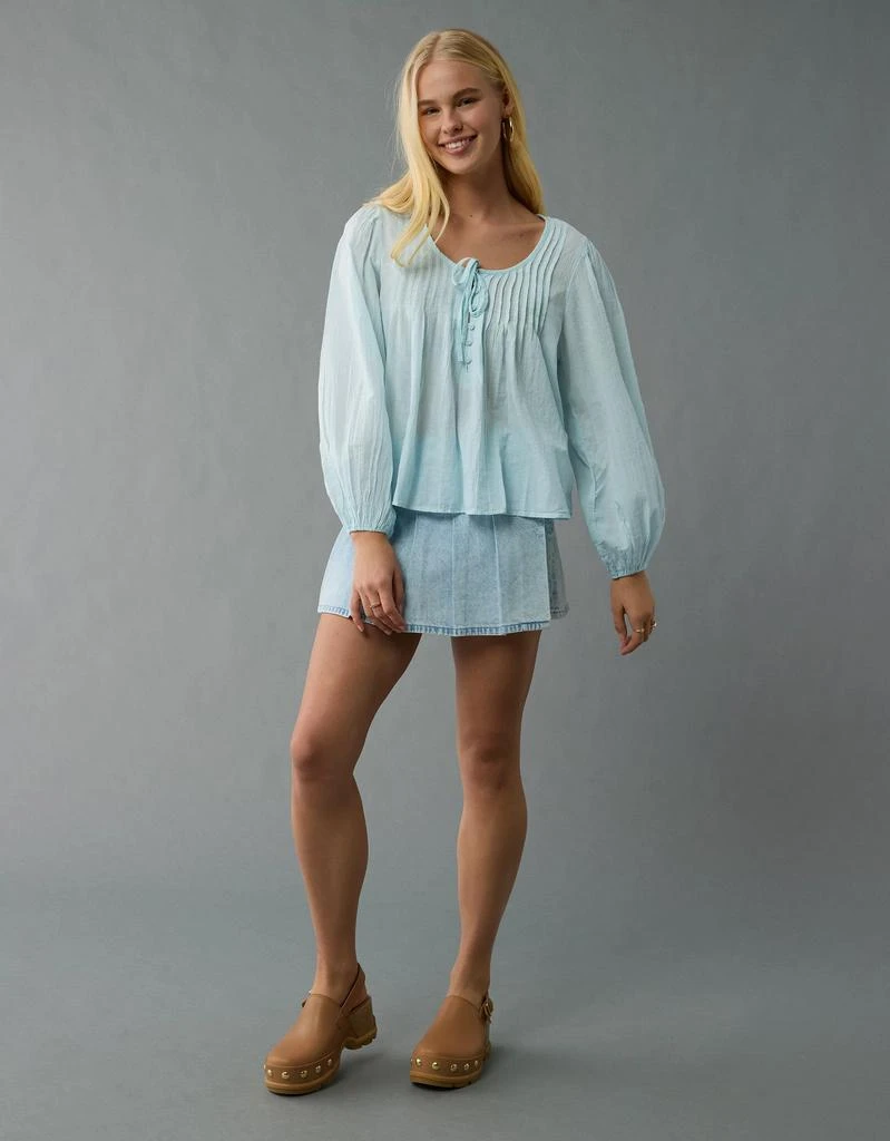 AE AE Long-Sleeve Breezy Boho Blouse 1