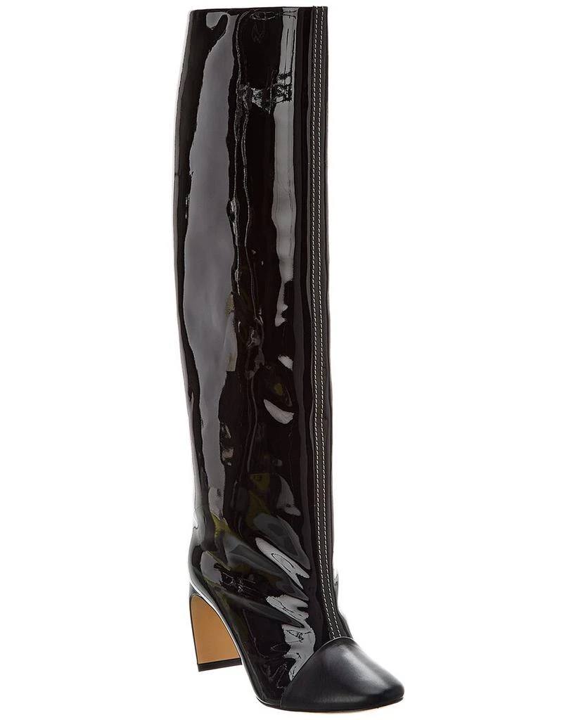 Lanvin LANVIN Banana Heel Patent Knee-High Boot 1