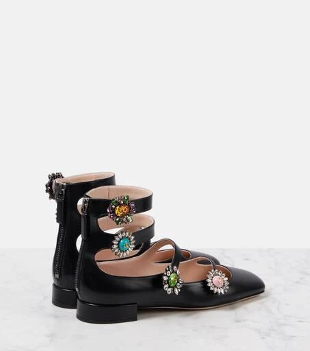Valentino Preshoes embellished leather flats 2