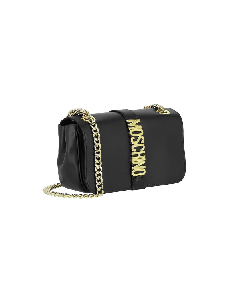 Moschino Logo Leather Shoulder Bag - Crossbody Bags - Save