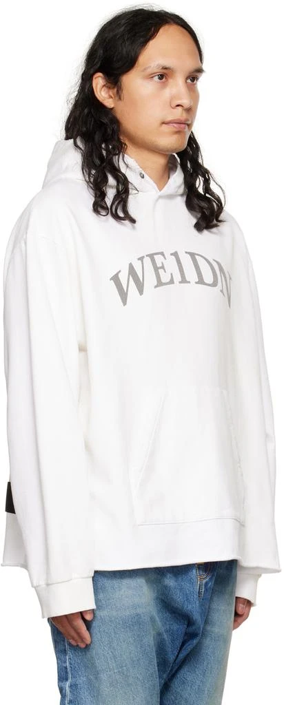 We11done White Distressed Hoodie 2