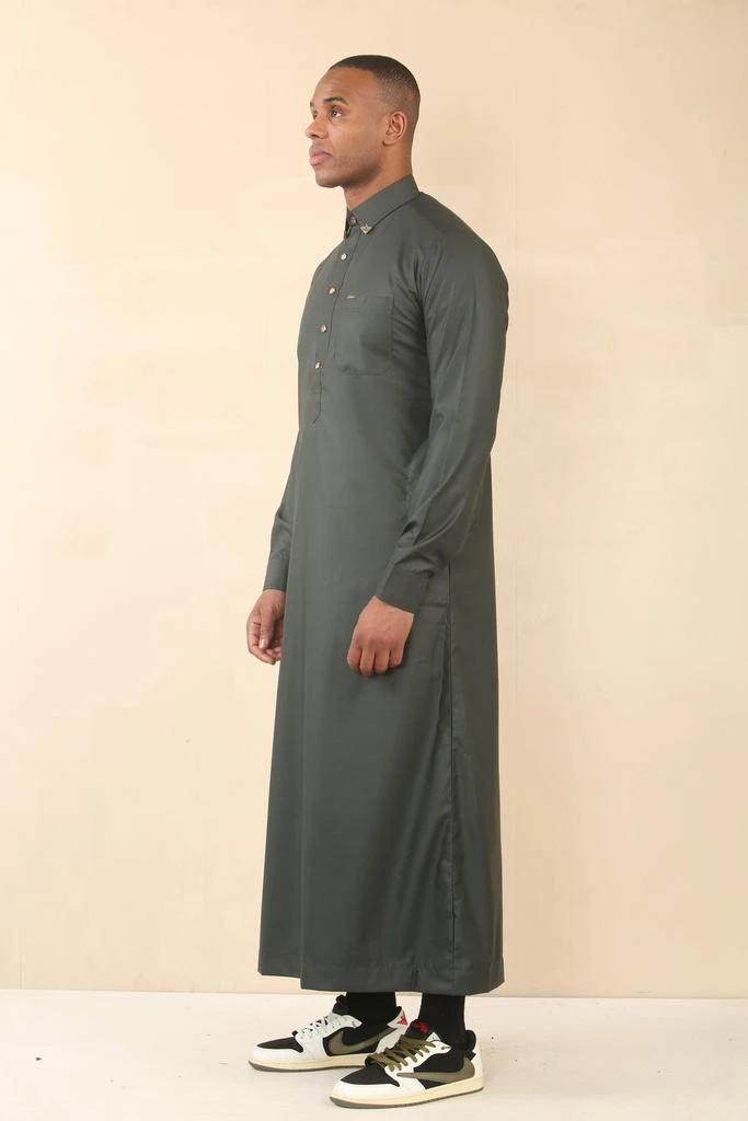 Arabic Thobes Men
s Green Thobe Arab Saudi Emirati Islamic Clothing Jubba Robe 2