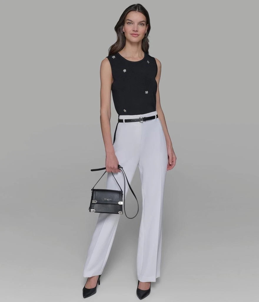 Karl Lagerfeld Paris BELTED WIDE LEG TROUSER 6