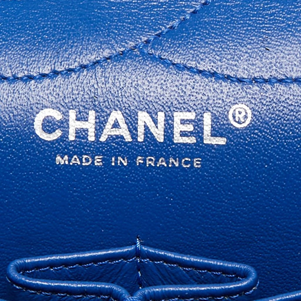 Chanel Chanel Blue Jersey Classic 227 Reissue 2.55 Flap Bag 18