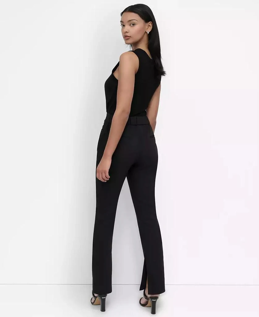 DKNY Women's Split-Hem Elasticated-Back Ankle Pants 4