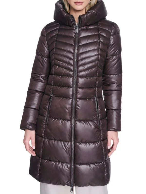 Kenneth Cole Mid Length Puffer Coat 4